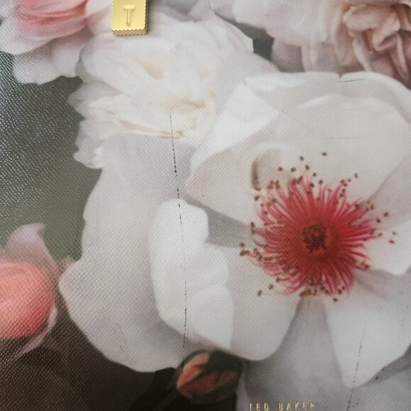 Ted Baker Black and Pink Floral Tote - Picture 5 of 6